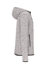 Chaqueta jaspeada con capucha hombre