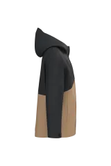 Parka 3 en 1 impermeable con capucha bicolor unisex