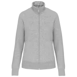 Chaqueta de felpa con cremallera mujer