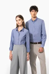 Camisa oxford manga larga hombre