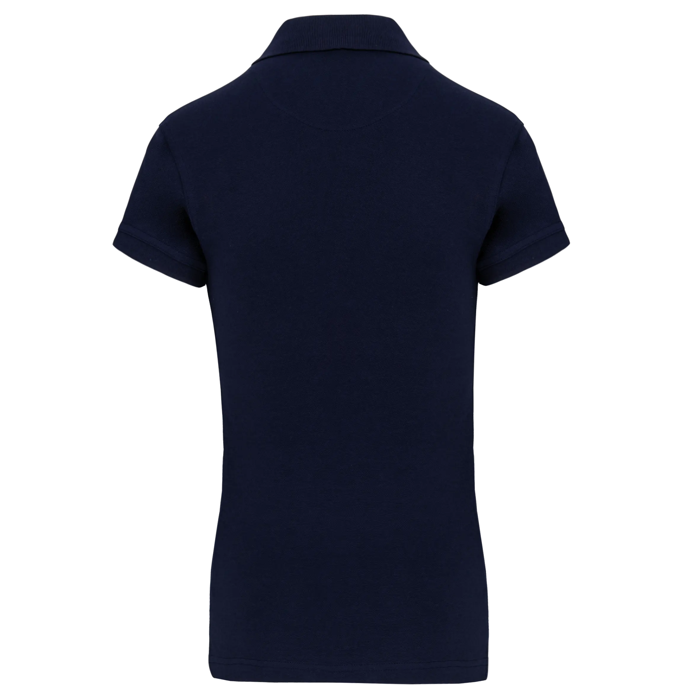 Polo de punto piqué manga corta mujer