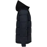 Parka acolchada bicolor con capucha unisex