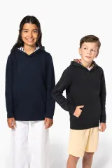 Sudadera con capucha de forro contrastado infantil