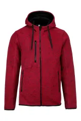 Chaqueta jaspeada con capucha hombre
