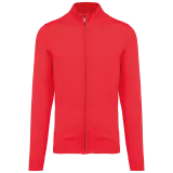 Chaqueta de punto con cremallera hombre