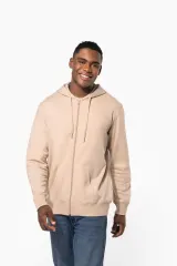 Sudadera con capucha y cremallera reciclada unisex