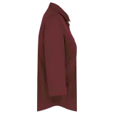 Camisa popelina de polialgodón manga 3/4 de fácil cuidado mujer