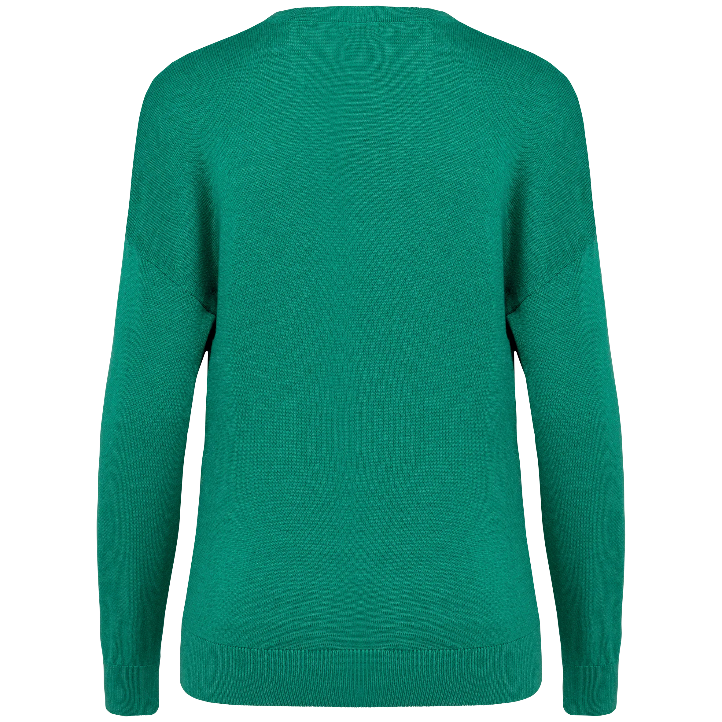 Jersey ecorresponsable cuello de pico de lyocell mujer