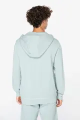 Sudadera ecorresponsable con cremallera y capucha French Terry unisex