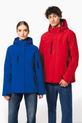 Parka softshell acolchada con capucha mujer