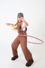 Gorra para niño con sándwich contrastado - 5 paneles