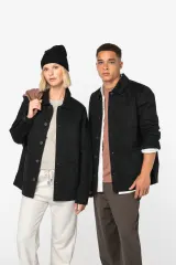 Chaqueta tipo worker ecorresponsable de efecto lavado unisex
