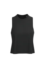 Camiseta de tirantes crop Triblend mujer