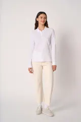 Polo punto piqué LSL mujer