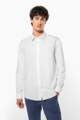 Camisa oxford de manga larga hombre
