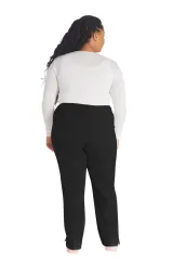 Pantalones de tiro medio mujer