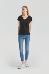 Camiseta Valueweight cuello de pico mujer (61-398-0)