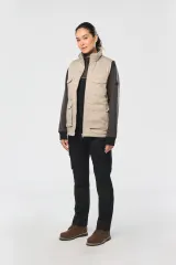 Chaleco polialgodón multibolsillos acolchado - Unisex