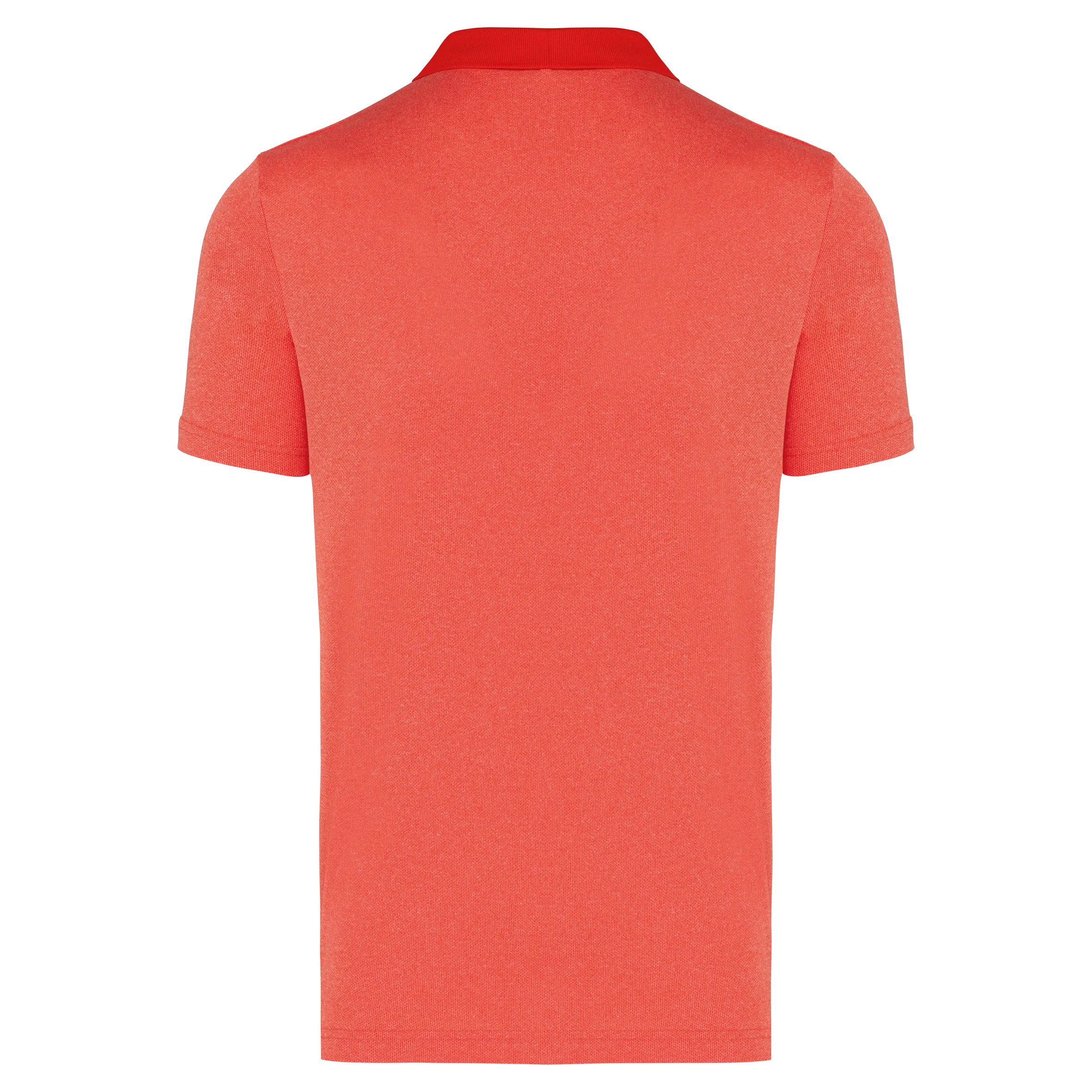 Polo jaspeado de manga corta adulto