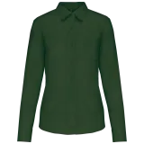 Camisa popelina de polialgodón manga larga mujer