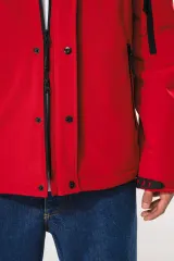 Parka softshell acolchada con capucha hombre