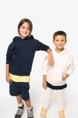 Sudadera ecorresponsable con capucha oversize infantil