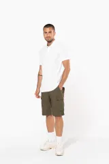 Bermuda ligera multibolsillos para hombre
