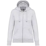 Sudadera con capucha y cremallera de mujer