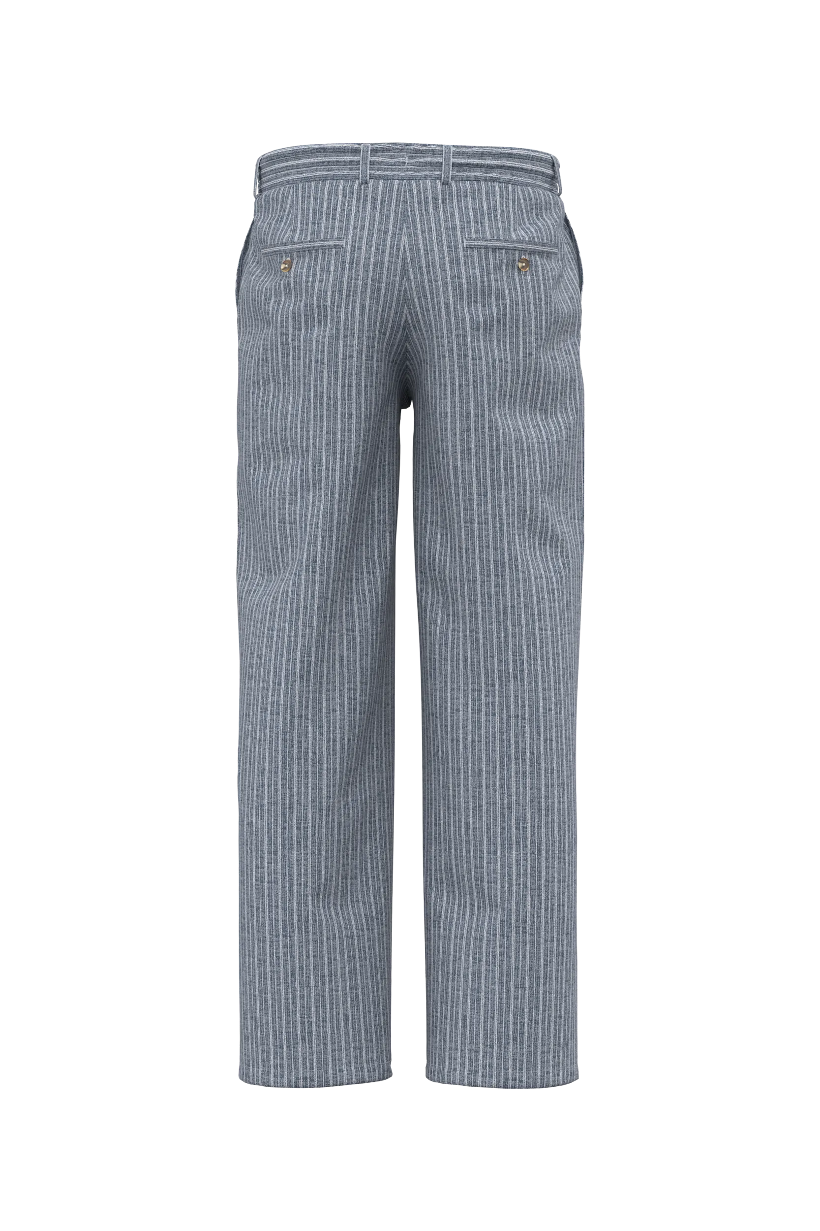 Pantalón a rayas de lino para hombre