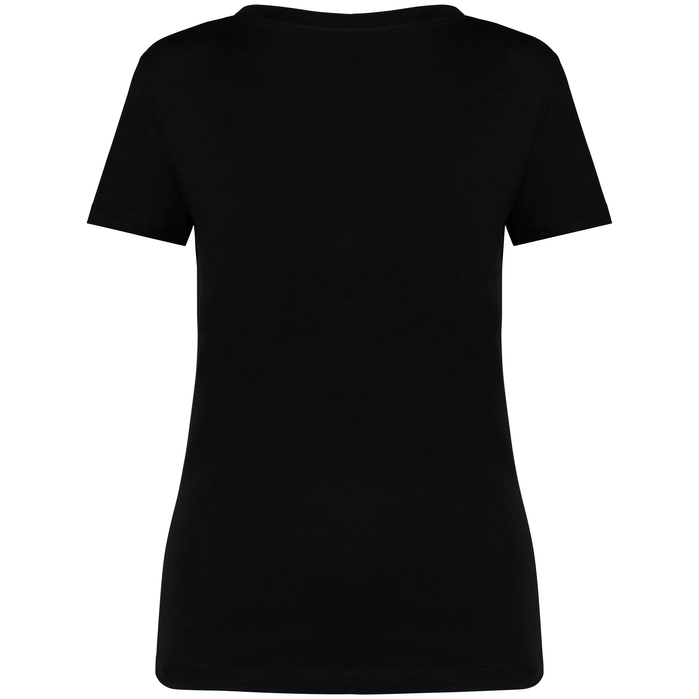 Camiseta ecorresponsable cuello de pico mujer