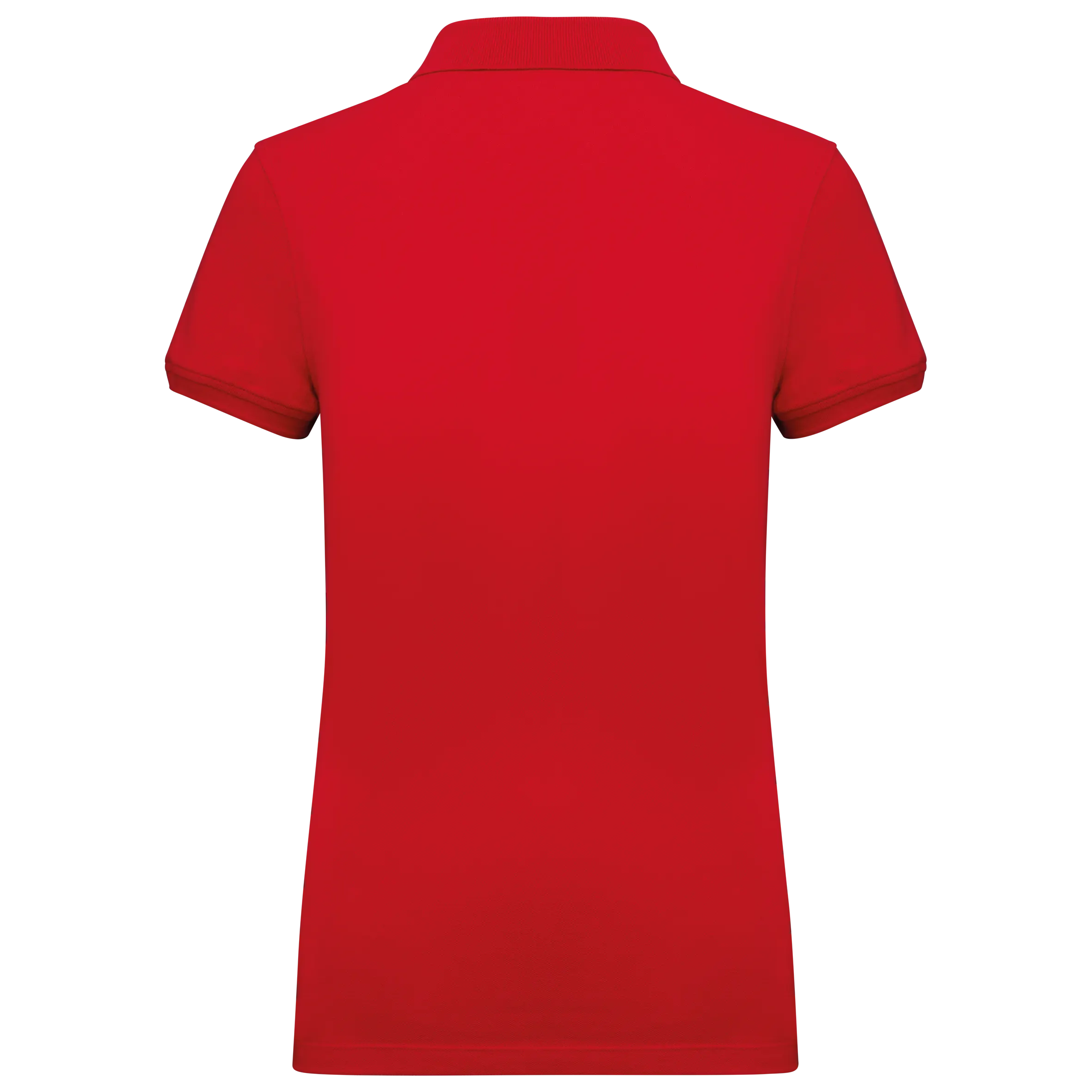 Polo de punto piqué manga corta mujer