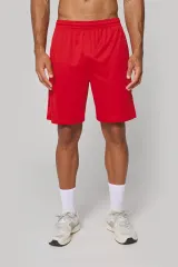 Pantalón corto multideporte de poliéster hombre