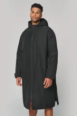 Parka larga con forro de sherpa unisex