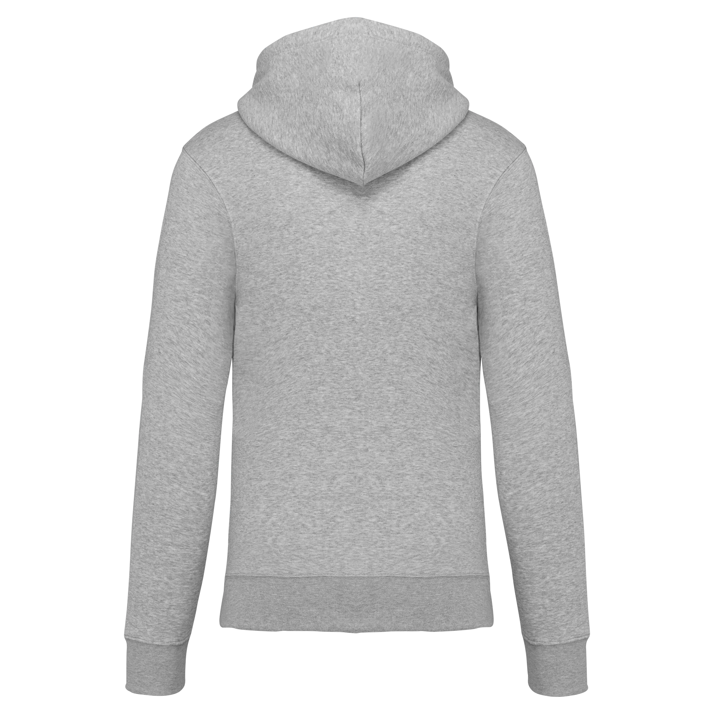 Sudadera con capucha y cremallera ecorresponsable hombre