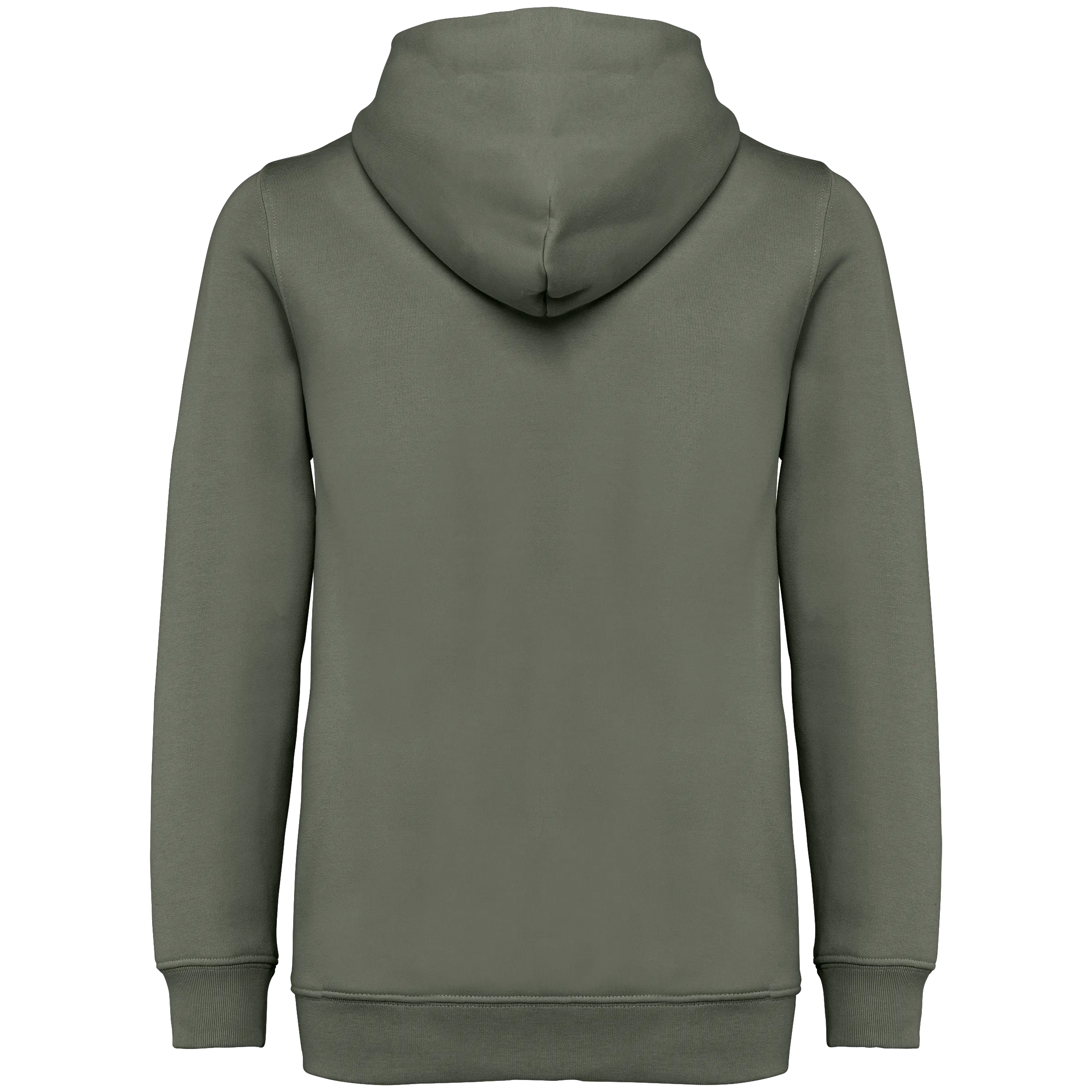 Sudadera ecorresponsable con capucha y cremallera infantil