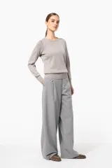 Jersey cuello redondo manga larga mujer