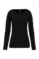 Camiseta con elastano manga larga mujer
