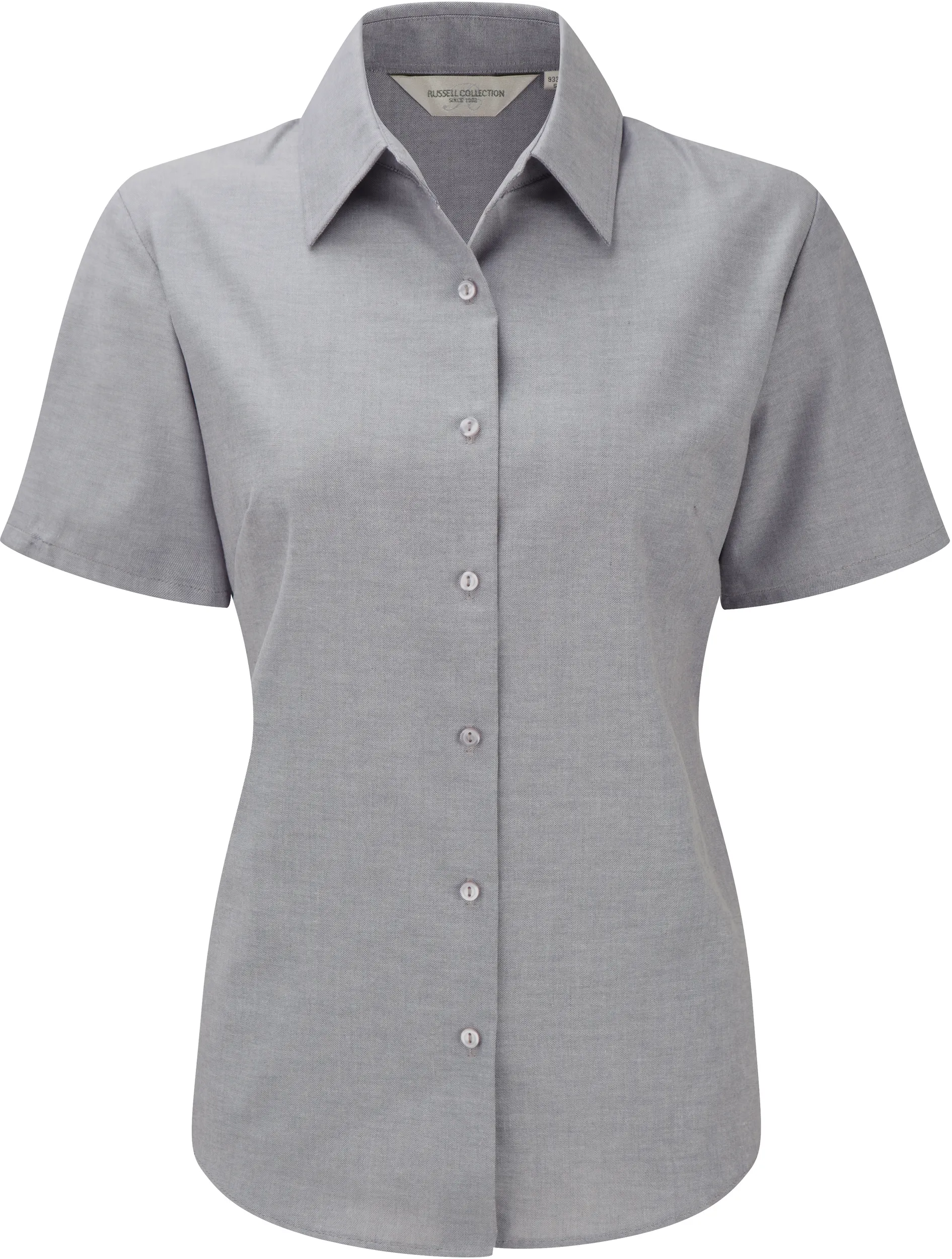 Camisa Oxford manga corta mujer