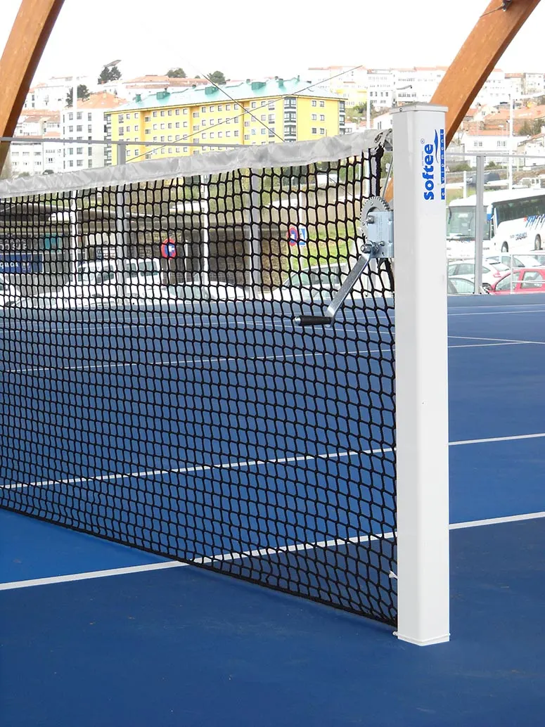 JUEGO POSTES PÁDEL ALUMINIO FIJOS SECCIÓN CUADRADA 80X80MM -