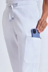 Pantalón tipo cargo elástico mujer