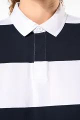 Polo a rayas manga larga unisex