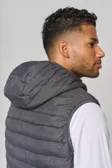 Chaleco acolchado con capucha adulto