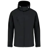 Chaqueta softshell con capucha extraíble hombre