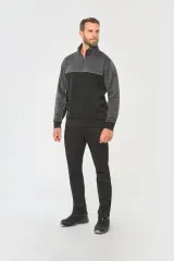 Sudadera 1/4 cremallera ecorresponsable– Unisex