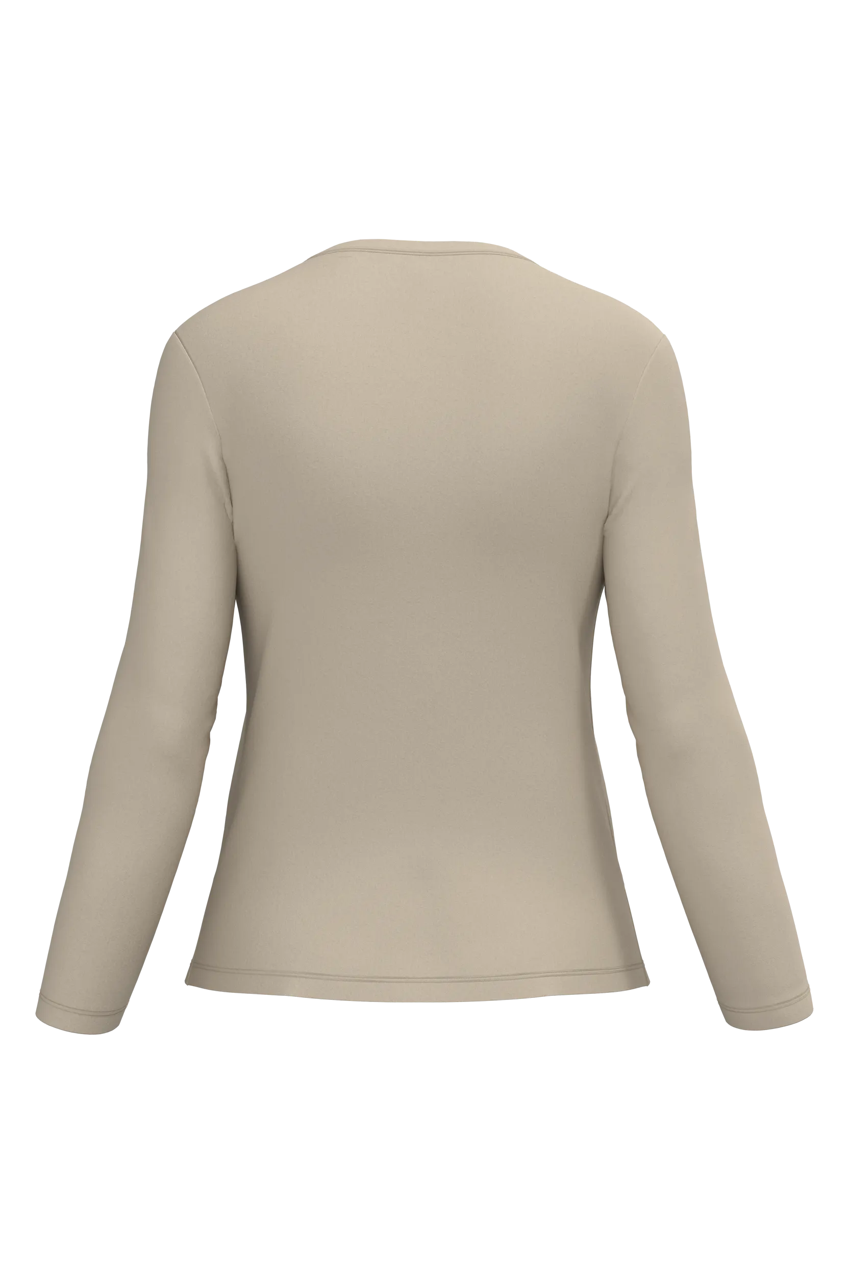 Camiseta manga larga y cuello redondo mujer