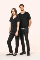 Camiseta Supima® cuello de pico manga corta hombre