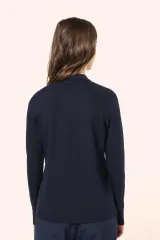 Polo Supima® manga larga mujer
