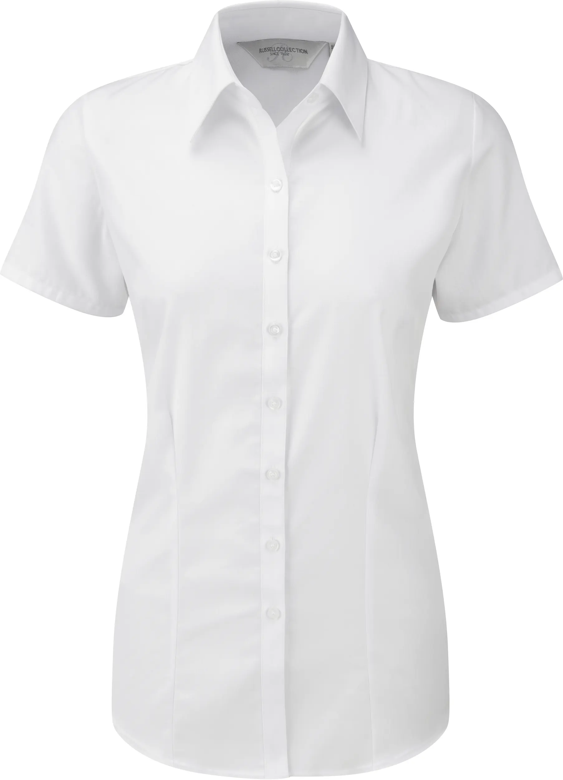 Camisa Espiga manga corta mujer