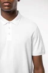 Polo de punto piqué manga corta hombre