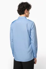 Camisa piloto manga larga hombre